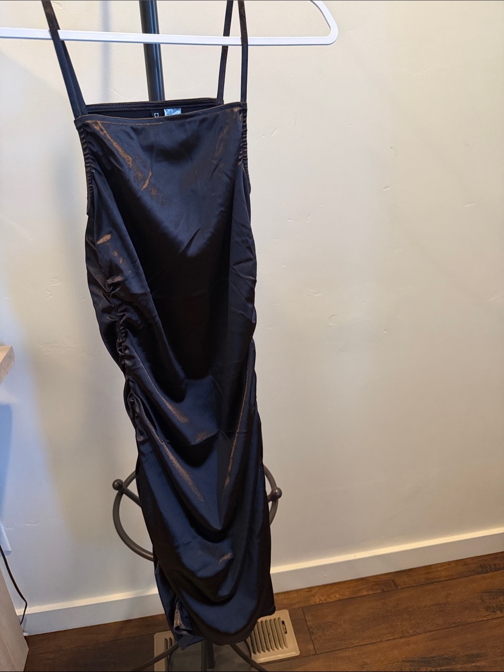 Dark chocolate shimmery midi dress